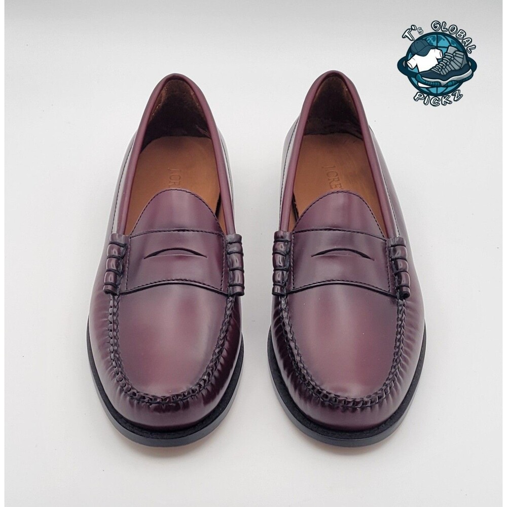 J. CREW Classic Leather Penny Loafer Wine Mens Size 11 - Picture 5 of 11